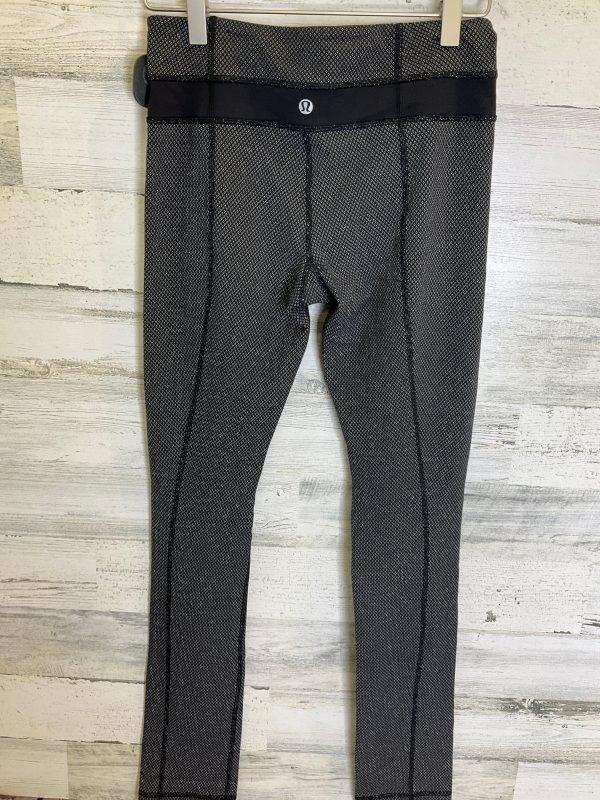 Black & White Athletic Leggings Lululemon, Size 4 Cheap