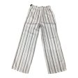 Striped Pattern Pants Linen Love Tree, Size M on Sale