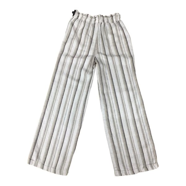 Striped Pattern Pants Linen Love Tree, Size M on Sale