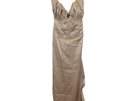 Tan Dress Party Long Clothes Mentor, Size 6 Hot on Sale