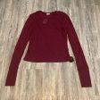 Red Top Long Sleeve Basic Free People, Size Xl Hot on Sale