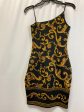 Black & Yellow Dress Casual Midi Guess, Size Xs Online now