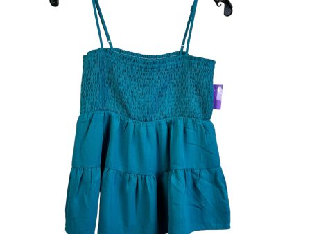 Teal Top Sleeveless Paper Crane, Size M Online