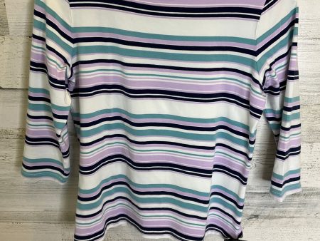 Striped Pattern Top 3 4 Sleeve Talbots, Size S Online