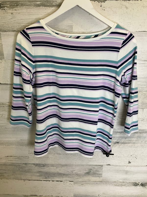 Striped Pattern Top 3 4 Sleeve Talbots, Size S Online