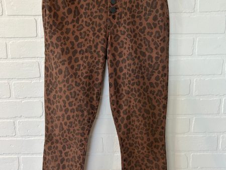 Animal Print Jeans Skinny Level 99, Size 2 Supply