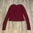 Red Top Long Sleeve Basic Free People, Size Xl Hot on Sale