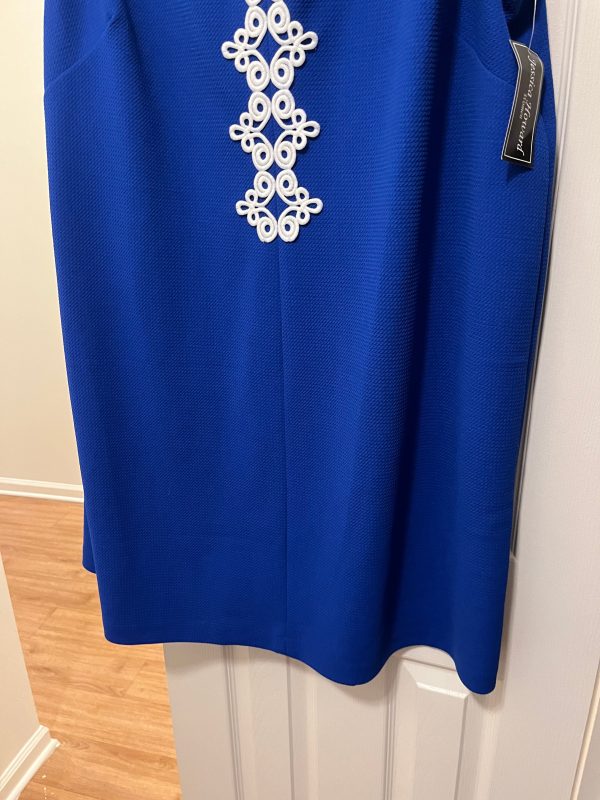 Royal Blue Dress Casual Midi Jessica Howard NWT, Size 24 For Sale