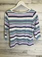 Striped Pattern Top 3 4 Sleeve Talbots, Size S Online