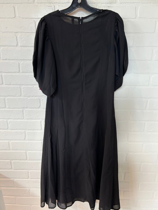 Black Dress Party Midi Anthropologie, Size S For Sale