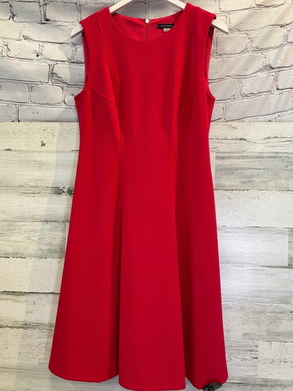 Red Dress Casual Midi Tommy Hilfiger, Size M Sale