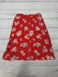 Red Skirt Midi Madewell, Size 4 on Sale