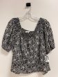 Black & White Top Short Sleeve Loft, Size M Sale