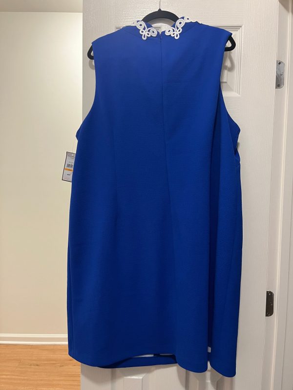 Royal Blue Dress Casual Midi Jessica Howard NWT, Size 24 For Sale