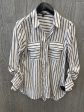 Striped Pattern Top Long Sleeve Express, Size S Sale