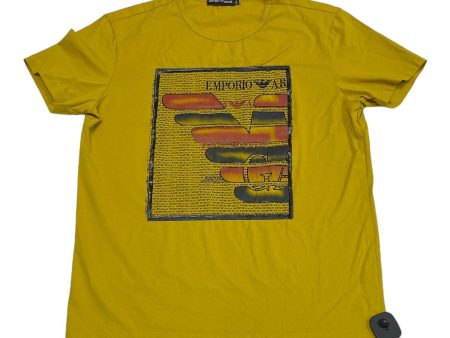 Yellow Top Short Sleeve Emporio Armani, Size Xxl Online