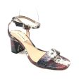 Snakeskin Print Sandals Heels Block Antonio Melani, Size 8 For Cheap