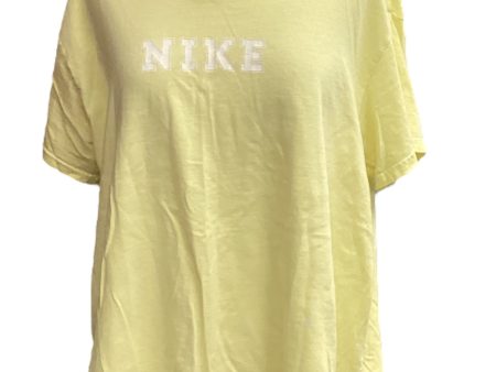 Yellow Top Short Sleeve Nike, Size Xl Discount