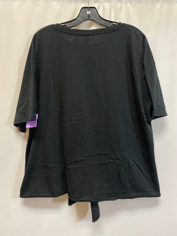 Black Top Short Sleeve Clothes Mentor, Size 2x Hot on Sale