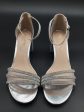 Silver Sandals Heels Block Nina, Size 11 Hot on Sale