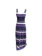 Striped Pattern Dress Casual Midi Merona, Size Xs Cheap