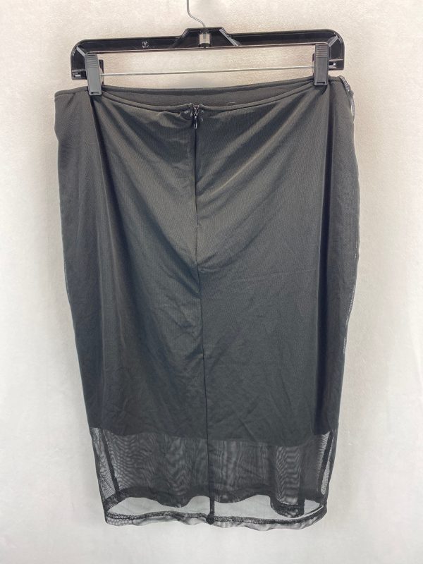 Black Skirt Midi Forever 21, Size 1x Hot on Sale