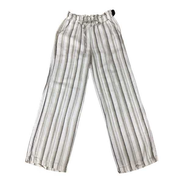 Striped Pattern Pants Linen Love Tree, Size M on Sale