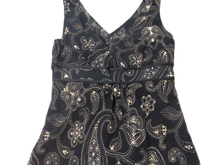 Black & Gold Top Sleeveless Ann Taylor, Size 4 Hot on Sale