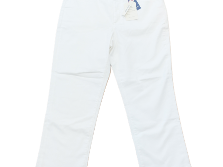 White Jeans Straight By Lands End, Size: 12 For Cheap