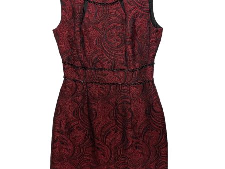 Black & Red Dress Party Midi Tahari By Arthur Levine, Size 2 For Discount