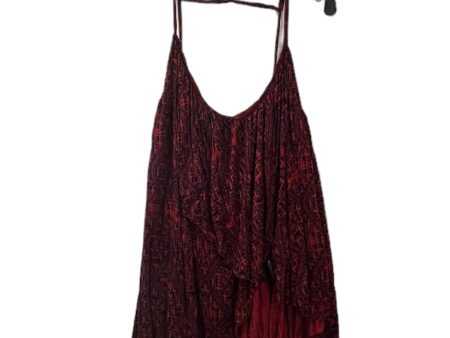 Black & Red Top Sleeveless Free People, Size M For Cheap