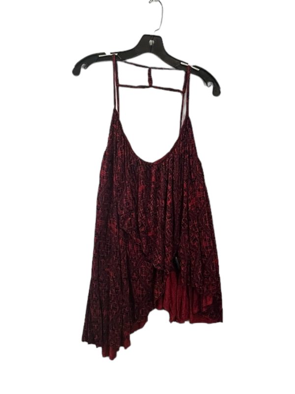 Black & Red Top Sleeveless Free People, Size M For Cheap