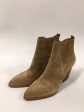 Tan Boots Ankle Heels Marc Fisher, Size 9.5 Hot on Sale