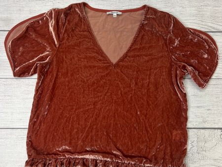 Velvet Top Short Sleeve Madewell, Size L Online Sale