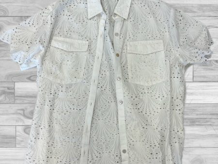 White Top Short Sleeve Shore, Size S Hot on Sale