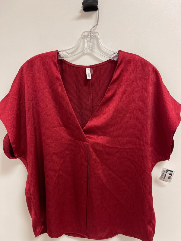 Red Top Short Sleeve Glam, Size S Online now