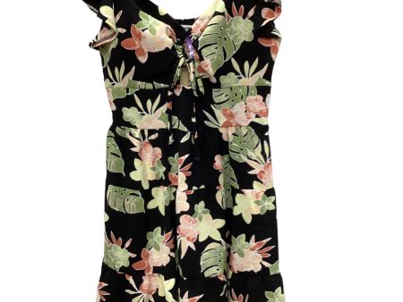 Tropical Print Dress Casual Midi Madden Nyc, Size M Online Hot Sale