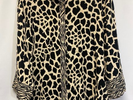 Animal Print Top Long Sleeve Alfred Dunner, Size 2x Supply