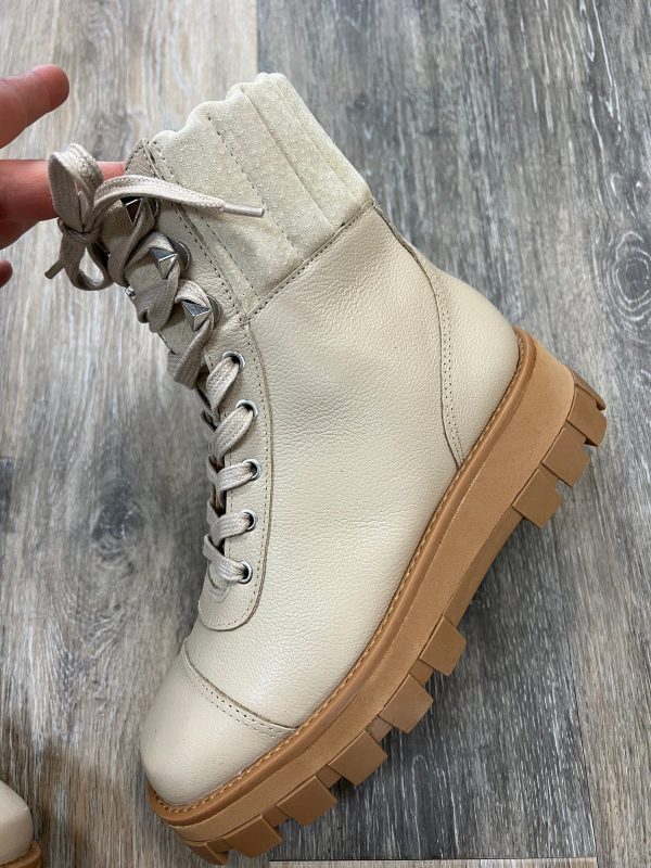 Cream Boots Combat Schutz, Size 6 Discount