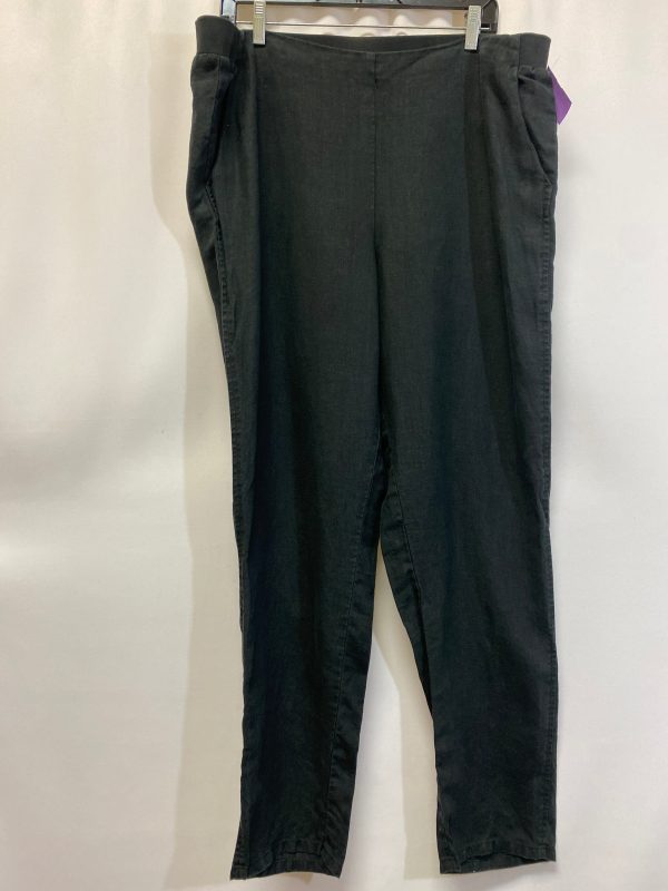 Black Pants Linen J. Jill, Size Xl Discount