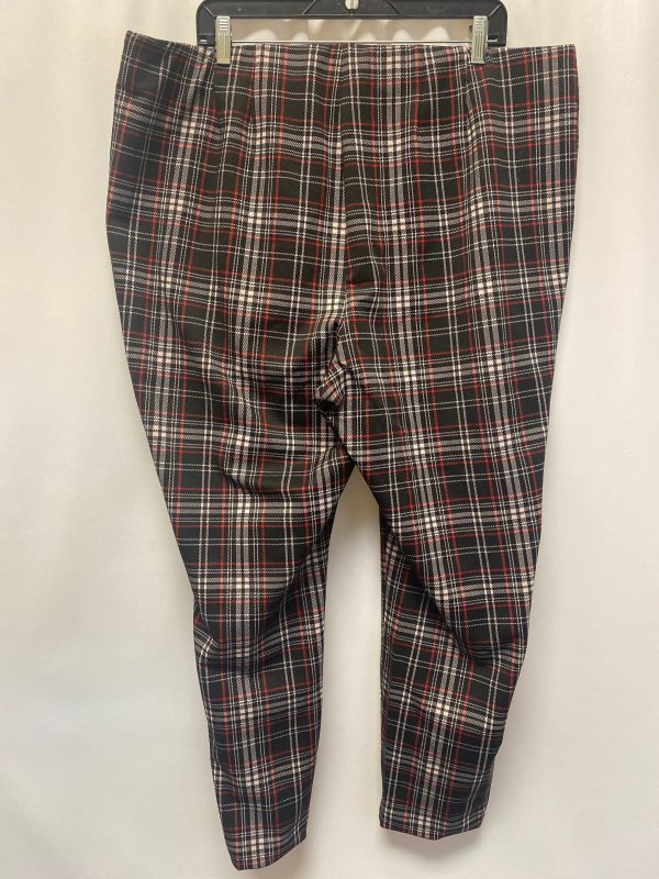 Black & Red Pants Dress Clothes Mentor, Size 3x Online