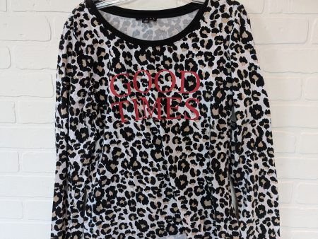 Animal Print Top Long Sleeve Tribal, Size M Online