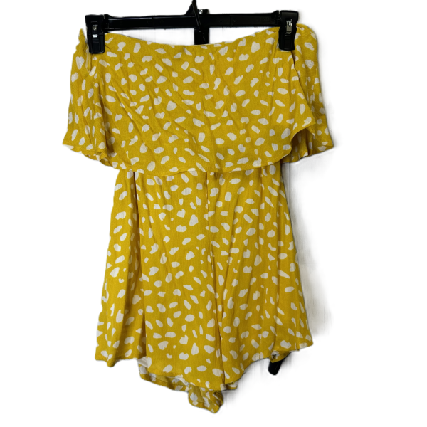 Yellow Romper By Pink Lily, Size: S Online Sale