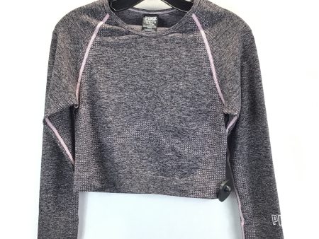 Black & Pink Athletic Top Long Sleeve Crewneck Pink, Size L For Cheap