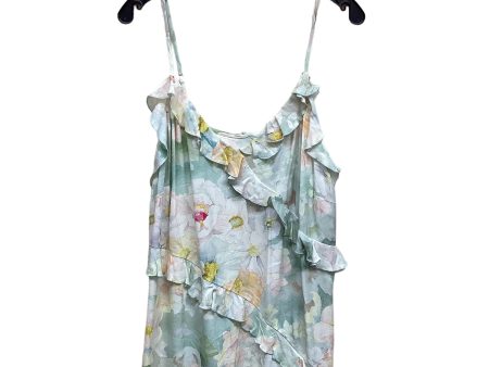 Floral Print Dress Casual Short H&m, Size L For Cheap