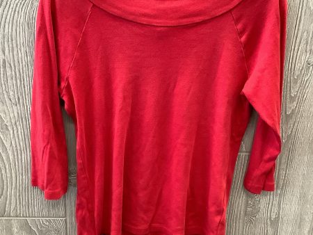 Red Top Long Sleeve Jones New York, Size M For Discount