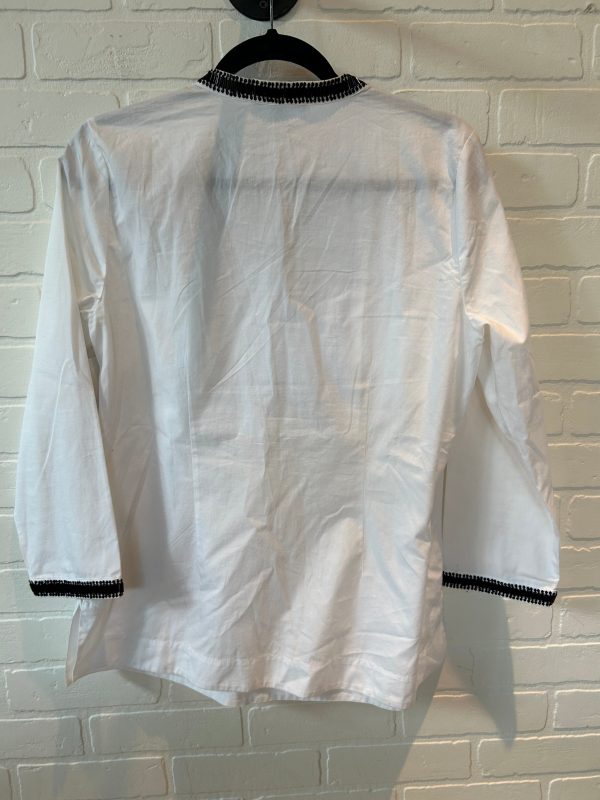 Black & White Top Long Sleeve Talbots, Size M Discount