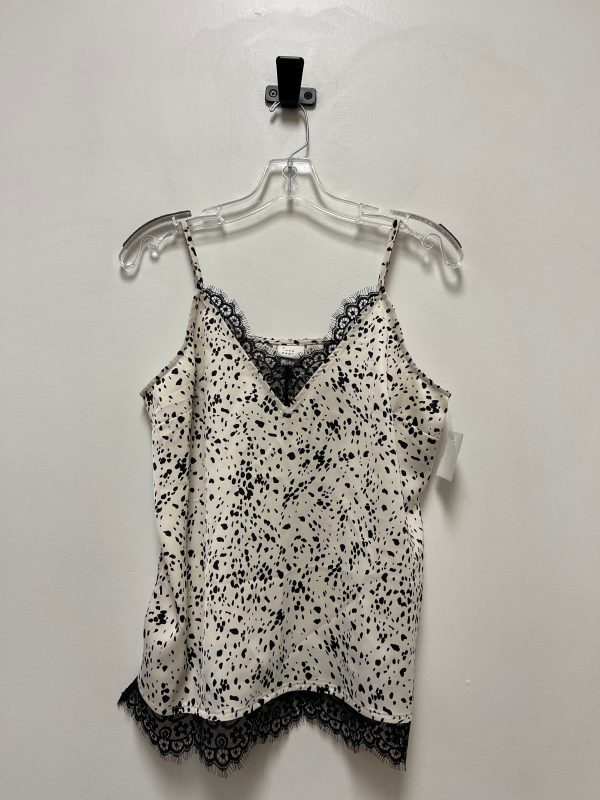 Black & Cream Top Sleeveless A New Day, Size M Online Hot Sale