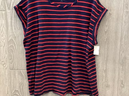 Striped Pattern Top Short Sleeve Lane Bryant, Size 3x Discount