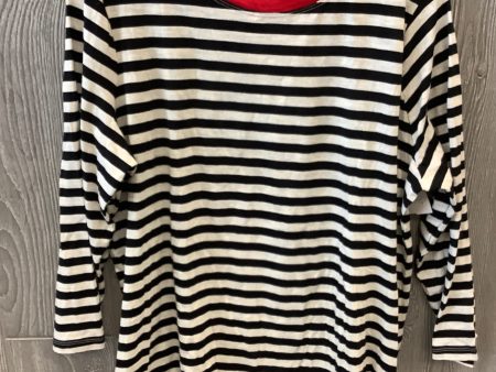 Striped Pattern Top Long Sleeve St Johns Bay, Size Xxl Fashion